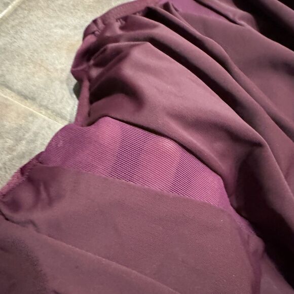 Miraclesuit Jena One Shoulder One Piece Swimsuit Tummy Control Burgundy Women 12 - Picture 4 of 8